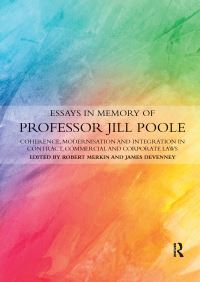 Book Cover for Essays in Memory of Professor Jill Poole by Robert M Merkin, James Devenney