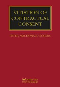 Book Cover for Vitiation of Contractual Consent by Peter MacDonald Eggers