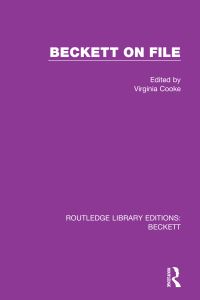Book Cover for Beckett on File by Virginia Cooke