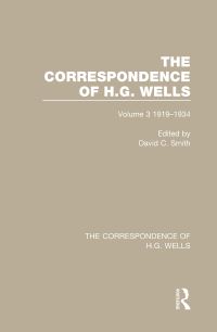 Book Cover for The Correspondence of H.G. Wells. Volume 3 1919-1934 by H G Wells
