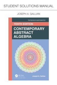 Book Cover for Student Solutions Manual for Gallian's Contemporary Abstract Algebra by Joseph A. Gallian