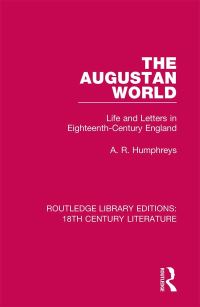 Book Cover for The Augustan World by A. R. Humphreys