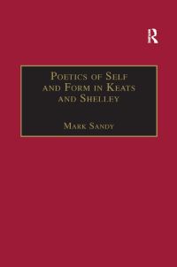 Book Cover for Poetics of Self and Form in Keats and Shelley by Mark Sandy