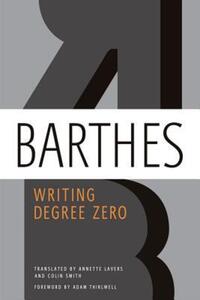 Book Cover for Writing Degree Zero by Roland Barthes