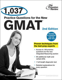 Book Cover for 1,037 Practice Questions for the New GMAT, 2nd Edition by Princeton Review