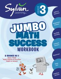 Book Cover for 3rd Grade Jumbo Math Success Workbook Third Grade by Sylvan Learning