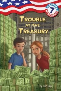 Book Cover for Trouble at the Treasury by Ron Roy, Timothy Bush