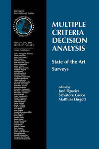 Book Cover for Multiple Criteria Decision Analysis by José Figueira, Salvatore Greco, Matthias Ehrgott
