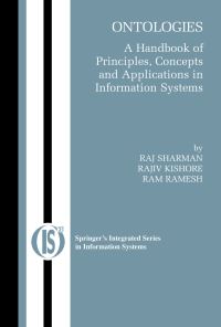 Book Cover for Ontologies by Raj Sharman, Rajiv Kishore, Ram Ramesh