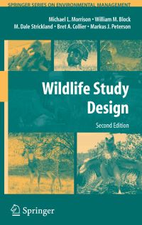 Book Cover for Wildlife Study Design by Michael L Morrison