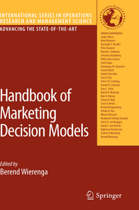Book Cover for Handbook of Marketing Decision Models by B Wierenga, Workshop on Advances in Marketing Decision Models