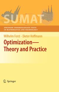 Book Cover for Optimization by Wilhelm Forst, Dieter Hoffmann