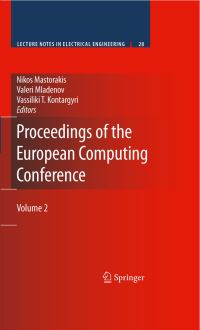 Book Cover for Proceedings of the European Computing Conference. Vol. 2 by Nikos E Mastorakis, Valeri Mladenov, European Computing Conference