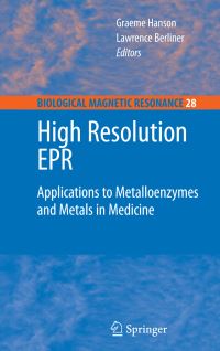 Book Cover for High Resolution EPR by Graeme Hanson, Lawrence J Berliner