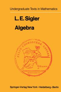 Book Cover for Algebra by L E Sigler