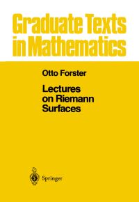 Book Cover for Lectures on Riemann Surfaces by Otto Forster