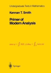 Book Cover for Primer of Modern Analysis by Kennan T Smith