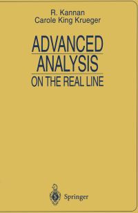 Book Cover for Advanced Analysis by R Kannan, Carole K Krueger