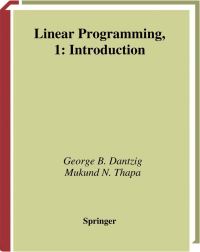 Book Cover for Linear Programming. 1 Introduction by George B Dantzig, Mukund Narain Thapa