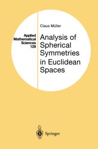 Book Cover for Analysis of Spherical Symmetries in Euclidean Spaces by Claus Müller