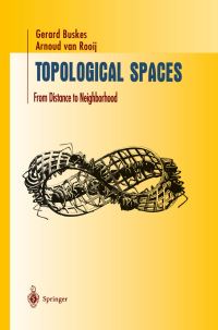 Book Cover for Topological Spaces by Gerard Buskes, A C M van Rooij