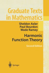 Book Cover for Harmonic Function Theory by Sheldon Jay Axler, Paul Bourdon, Wade Ramey