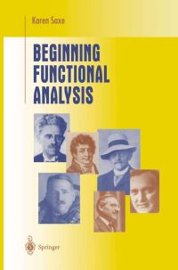 Book Cover for Beginning Functional Analysis by Karen Saxe