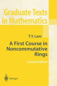Book Cover for A First Course in Noncommutative Rings by T Y Lam