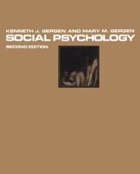 Book Cover for Social Psychology by Kenneth J Gergen, Mary M Gergen