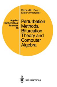 Book Cover for Perturbation Methods, Bifurcation Theory, and Computer Algebra by R H Rand, Dieter Armbruster