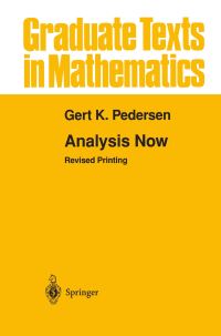 Book Cover for Analysis Now by Gert Kjærgård Pedersen