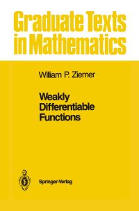 Book Cover for Weakly Differentiable Functions by William P Ziemer