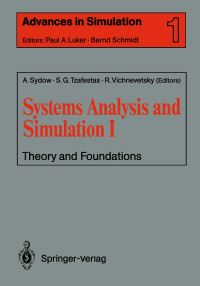 Book Cover for Systems Analysis and Simulation by Achim Sydow, S G Tzafestas, Robert Vichnevetsky, Akademie der Wissenschaften der DDR, International Symposium on Systems Analysis and Simulation