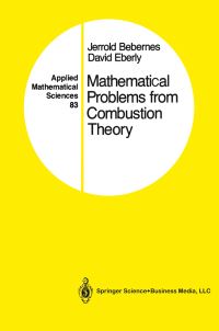 Book Cover for Mathematical Problems from Combustion Theory by Jerrold Bebernes, David Eberly