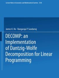 Book Cover for DECOMP by James K K Ho, R P Sundarraj