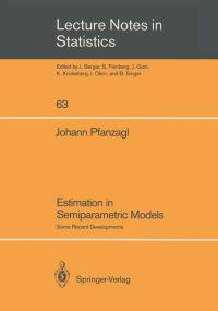 Book Cover for Estimation in Semiparametric Models by J Pfanzagl