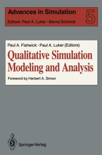 Book Cover for Qualitative Simulation Modeling and Analysis by Paul A Fishwick, Paul A Luker
