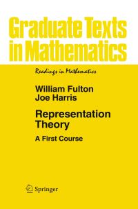 Book Cover for Representation Theory by William Fulton, Joe Harris