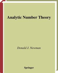 Book Cover for Analytic Number Theory by Donald J Newman