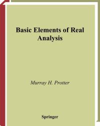 Book Cover for Basic Elements of Real Analysis by Murray H Protter