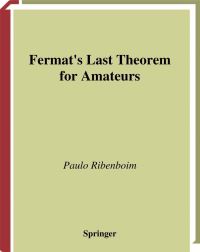Book Cover for Fermat's Last Theorem for Amateurs by Paulo Ribenboim