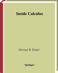 Book Cover for Inside Calculus by George R Exner
