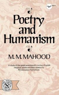 Book Cover for Poetry and Humanism by M M Mahood