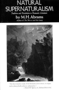 Book Cover for Natural Supernaturalism by M H Abrams