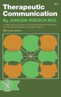 Book Cover for Therapeutic Communication by Jurgen Ruesch