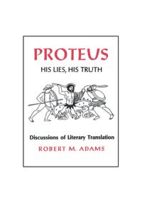 Book Cover for Proteus by Robert M Adams
