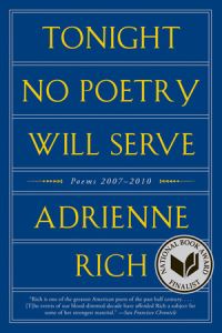 Book Cover for Tonight No Poetry Will Serve by Adrienne Rich