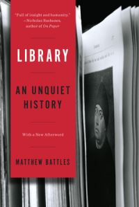 Book Cover for Library by Matthew Battles