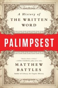 Book Cover for Palimpsest by Matthew Battles