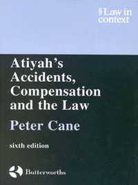 Book Cover for Atiyah's Accidents, Compensations and the Law by Peter Cane